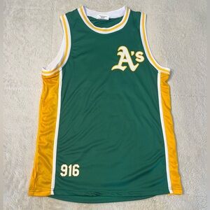 MLB Sacramento As Baseball 916 Basketball Jersey Mens XL 2025 Stadium Giveaway